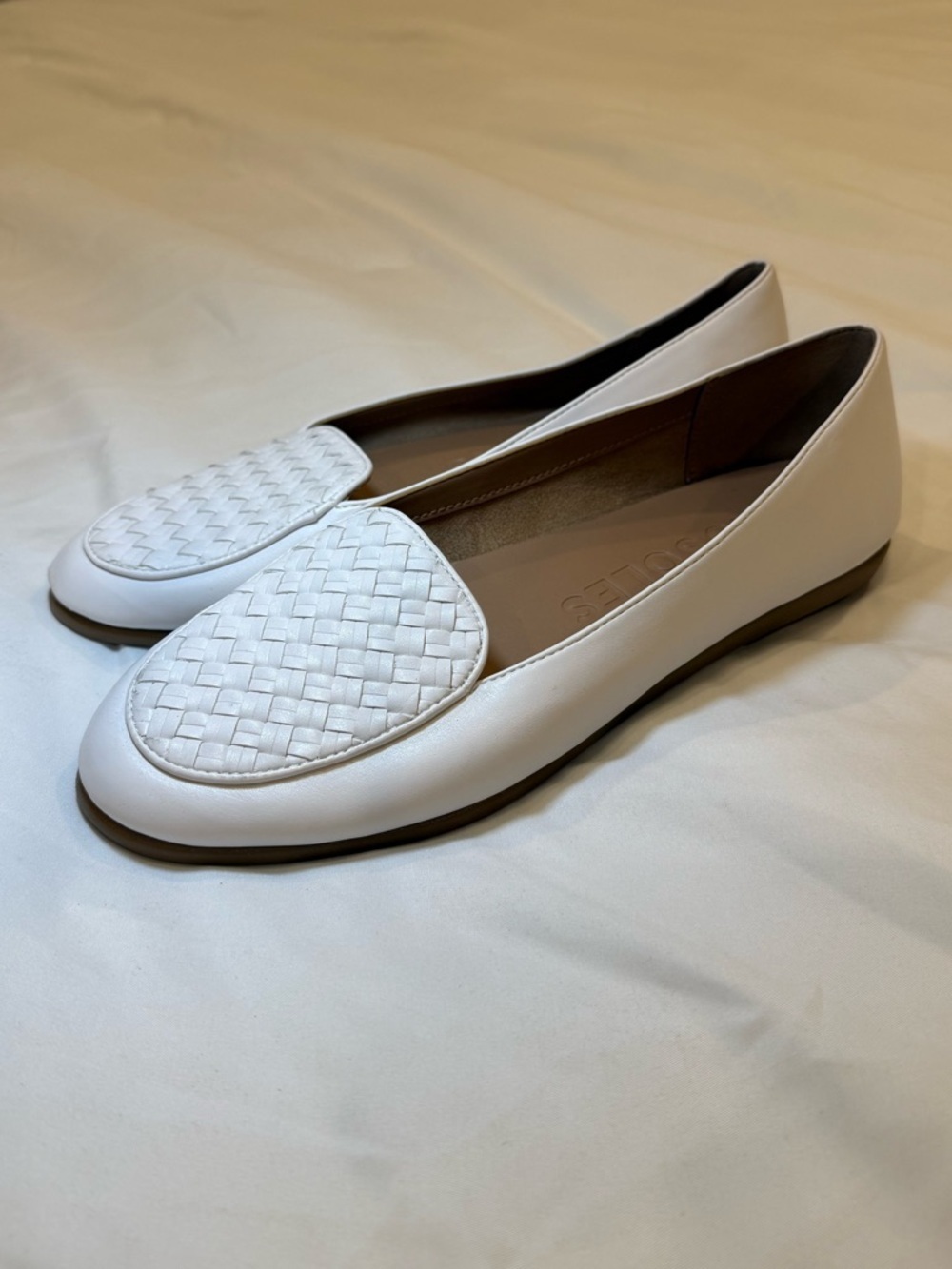 Aerosoles Brielle Woven Loafers | White | 9.5 - Picture 2 of 4